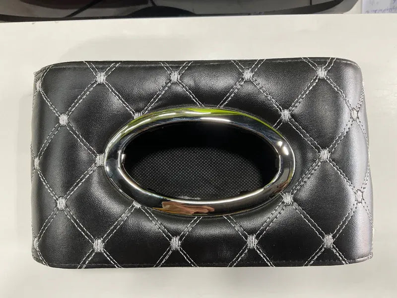 "Car Tissue Box – Stylish & Convenient Tissue Holder for Sun Visor, Dashboard & Backseat."
