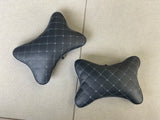 "Memory foam car neckrest cushion with ergonomic design, breathable cover, and adjustable strap for ultimate comfort."
