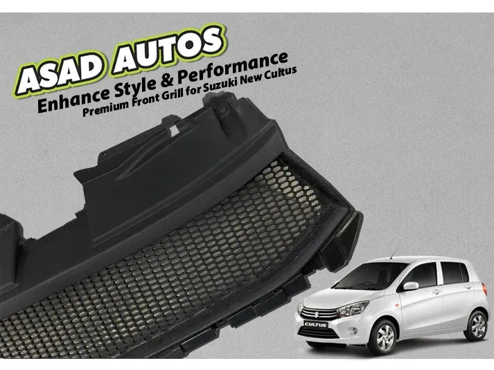 "Premium front grill for Suzuki New Cultus 2017-2026 enhancing car's front view"
