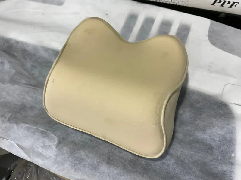 "Removable cover of Kenco memory foam car pillow for easy cleaning"

