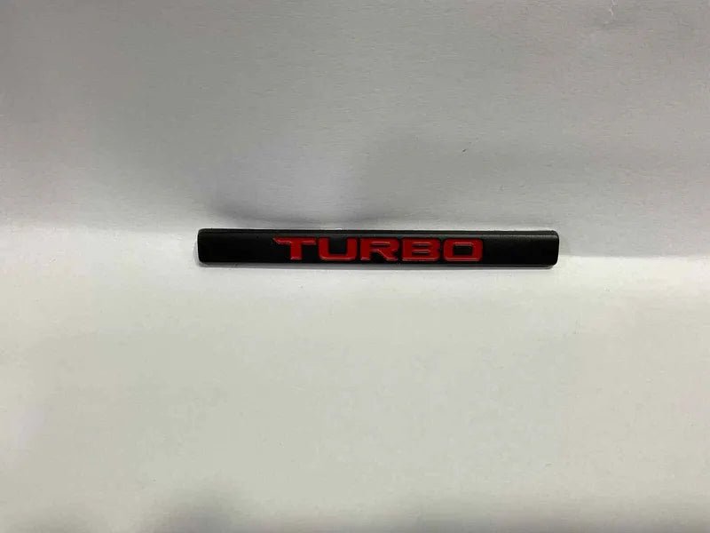 Turbo Monogram Emblem Logo – Premium Car Badge for a Sporty Look