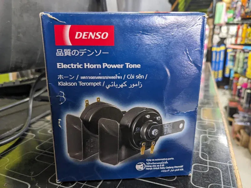 "Denso Electric Car Horn Power Tone – Loud 12V Horn for Cars & Motorcycles"
