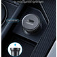 "QGeeM USB Car Charger with QC 3.0 & USB-C PD fast charging, dual-port design, and smart safety protection."
