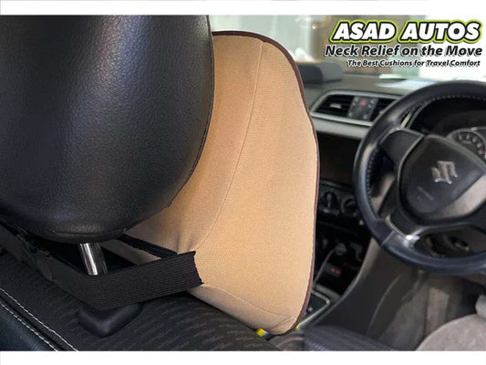 "Car Seat Headrest Pillow providing ergonomic neck support"
