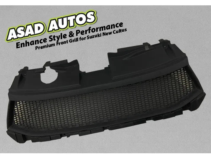 "Premium front grill for Suzuki New Cultus 2017-2026 enhancing car's front view"
