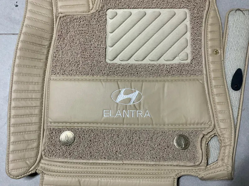 "Hyundai New Elantra 11D Mats – Premium All-Weather Floor Protection with Luxury Design"
