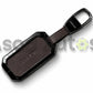 Gun Brown leather metal key cover for Jaecoo J5 with carabiner keychain