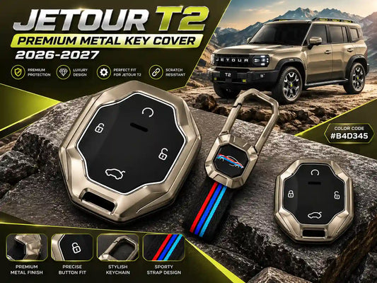 Jetour T2 Premium Metal Key Cover 2026-2027