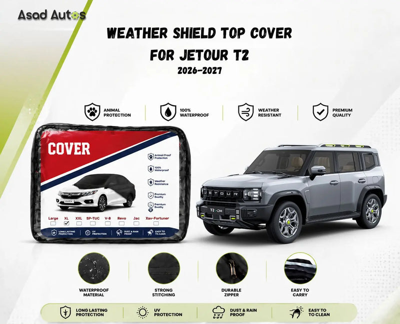 Jetour T2 Weather Shield Top Cover 2026-2027