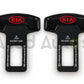 Product view of black seat belt clip for KIA
