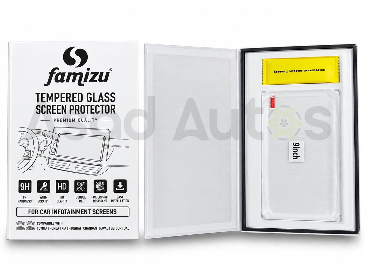LCD glass protector 9 inch universal car screen guard