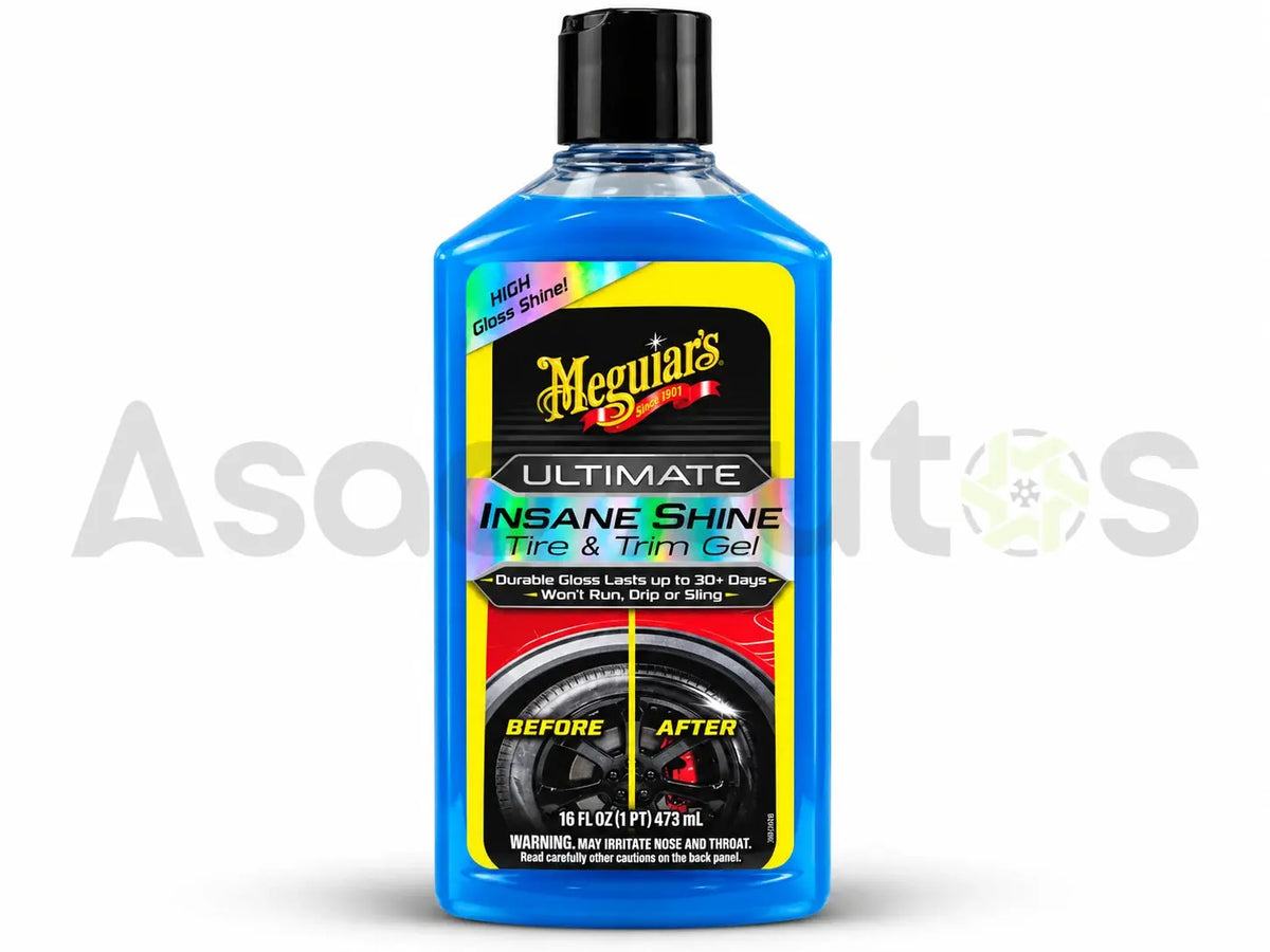 Meguiars Ultimate Insane Shine Tire and Trim Gel for glossy tyre sidewalls and exterior trim