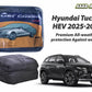 Black microfiber car top cover custom fit on Hyundai Tucson HEV 2025-2026 hybrid SUV for paint protection - Asad Autos