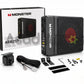 Monster AEB255 9.2 inch ultra slim active car subwoofer 150W RMS 1500W max with bass knob, wiring and mounting brackets - Asad Autos