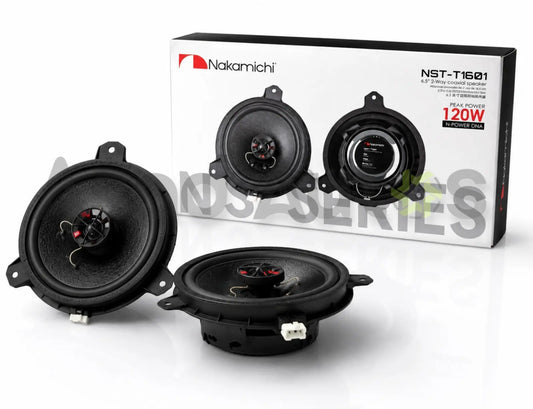 Nakamichi NST T1601 6.5 Inch 2-Way Coaxial Car Speakers 120 W Peak Power