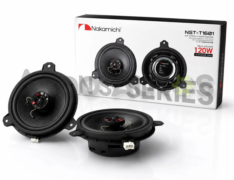 Nakamichi NST T1601 6.5 Inch 2-Way Coaxial Car Speakers 120 W Peak Power