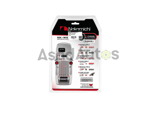 Nakamichi WK4B 4 Gauge Car Amplifier Wiring Kit 1000W