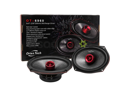 OrienTech OT-6960 6x9 Inch Mid Range Car Speakers 540W Max Power