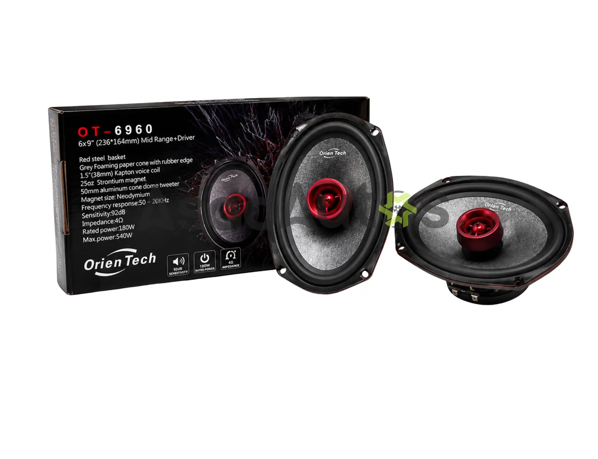 OrienTech OT-6960 6x9 Inch Mid Range Car Speakers 540W Max Power