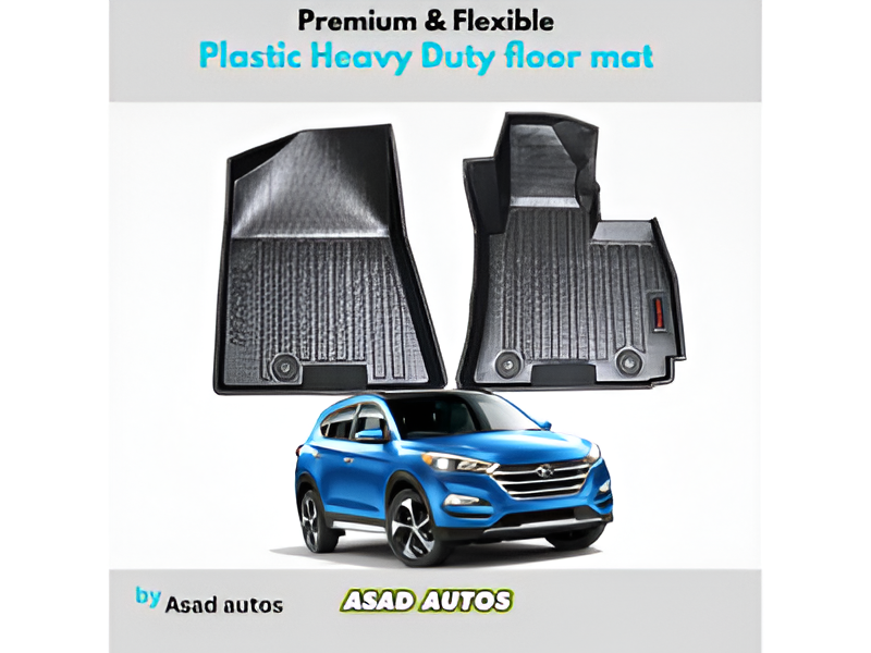 Hyundai Tucson 2020-2024 Heavy Duty 9D Plastic Floor Mats – Premium All-Weather Protection