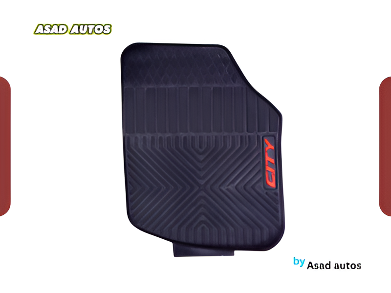 Honda City 2009-2020 Latex Rubber Car Floor Mats – Durable & All-Weather Protection