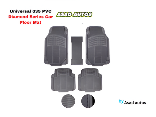 Universal 035 PVC Diamond Series Car Floor Mat – Durable, Stylish Protection for Your Vehicle