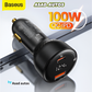 Baseus Supreme Digital Display PPS Dual Quick Car Charger – Black