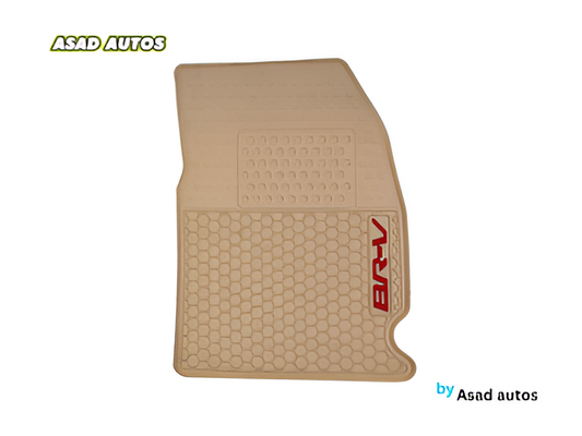 Honda BR-V 2016-Present Latex Rubber Car Floor Mats – All-Weather Protection & Custom Fit