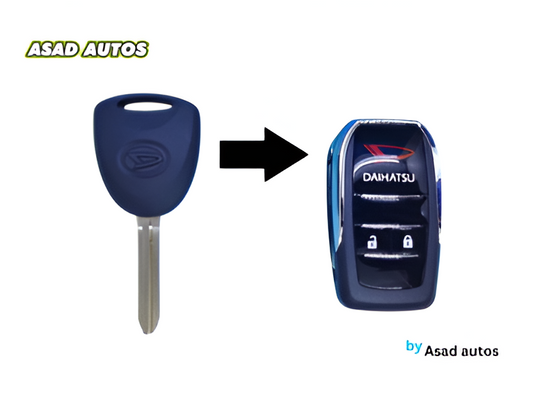 Perodua Axia Daihatsu Logo Modified Remote Casing – Flip Key Replacement Case Shell