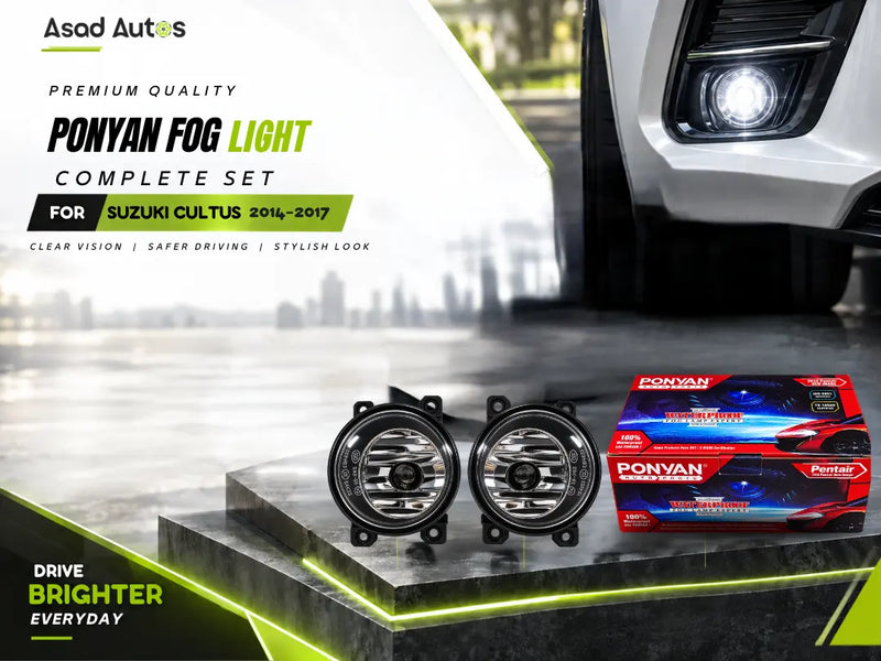 Ponyan fog light set for Suzuki Celerio 2014 Ertiga 2014-2015 Cultus 2017