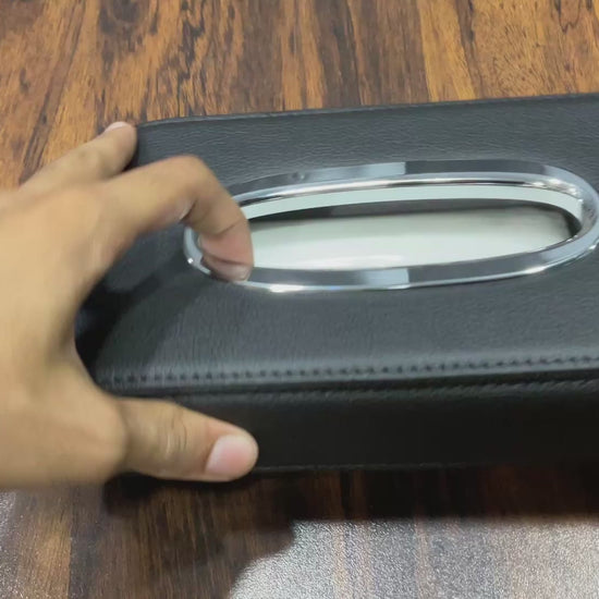 Hyundai Elantra 2017–2024 Tissue Box Leather Holder