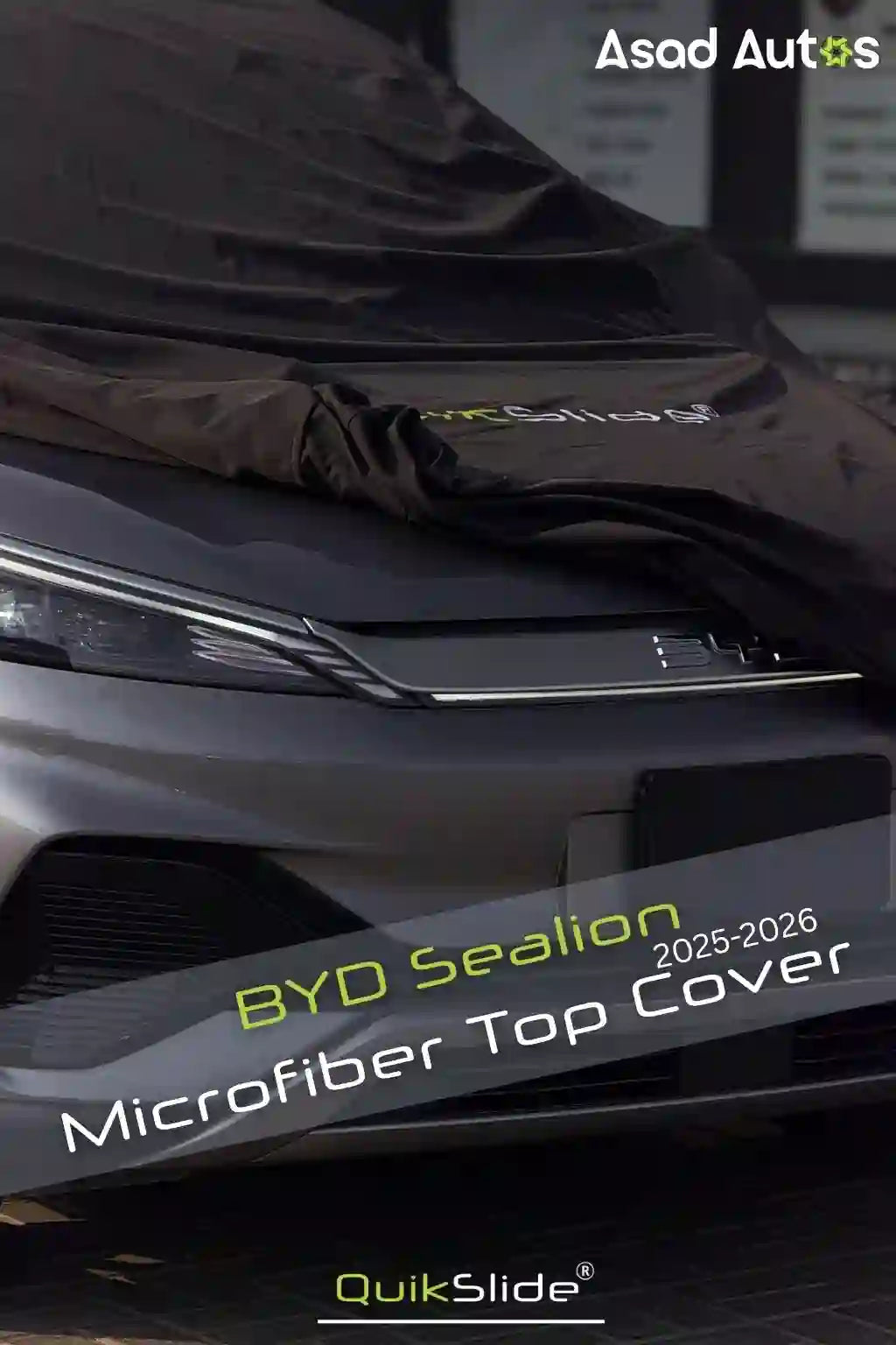 QuikSlide Microfiber Top Cover for BYD Sealion 7 2025–2026 custom dashboard cover with premium microfiber protection