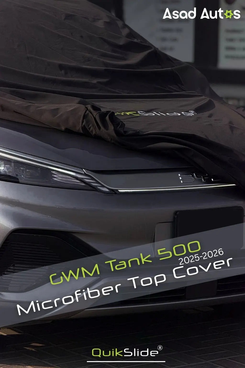 QuikSlide Microfiber Top Cover for GWM Tank 500 2025–2026