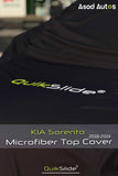 QuikSlide black microfiber top cover custom fit for KIA Sorento 2016-2024 SUV - Asad Autos