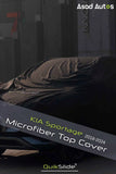 QuikSlide black microfiber top cover custom fit on KIA Sportage 2018-2024 SUV for paint protection - Asad Autos