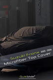 QuikSlide microfiber top cover for Suzuki Fronx 2025-2026 in black