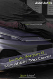QuikSlide black microfiber top cover custom fit for Suzuki Wagon R 2019-2026 - Asad Autos