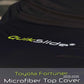 Soft breathable scratch-free microfiber fabric close-up of QuikSlide top cover for Toyota Fortuner 2015-2026 UV and dust protection - Asad Autos