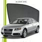 QS QuikSlide custom fit window sun shades installed on Audi A4 2009-2016 sedan side window