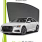 QS QuikSlide custom fit window sun shades installed on Audi A6 2012-2023 sedan side window