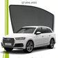 QS QuikSlide custom fit window sun shades installed on Audi Q7 2016-2023 SUV side window