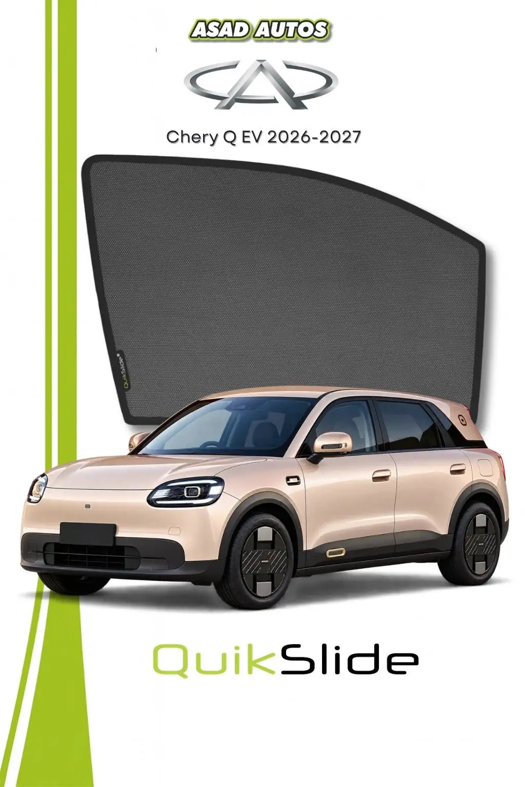 QuikSlide Sun Shades for Chery Q 2026-2027