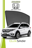 QS QuikSlide custom fit window sun shades installed on Honda BR-V 2022-2026 crossover side window