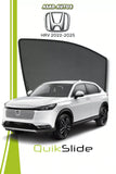 QS QuikSlide custom fit window sun shades installed on Honda HR-V 2022-2025 side window