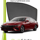 QS QuikSlide custom fit window sun shades installed on Hyundai Elantra Hybrid 2025-2026 side window