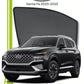 QS QuikSlide custom fit window sun shades installed on Hyundai Santa Fe 2023-2026 SUV side window
