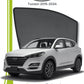 QS QuikSlide custom fit window sun shades installed on Hyundai Tucson 2015-2024 crossover side window