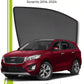 QS QuikSlide custom fit window sun shades installed on Kia Sorento 2016-2024 SUV side window