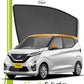 QS QuikSlide custom fit window sun shades installed on Nissan Dayz side window