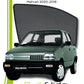 QS QuikSlide custom fit window sun shades installed on Suzuki Mehran 2000-2018 hatchback side window